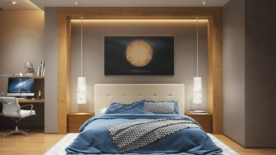 Linear light profile bedroom 2