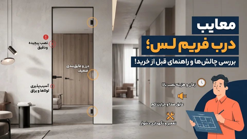 معایب درب فریم لس