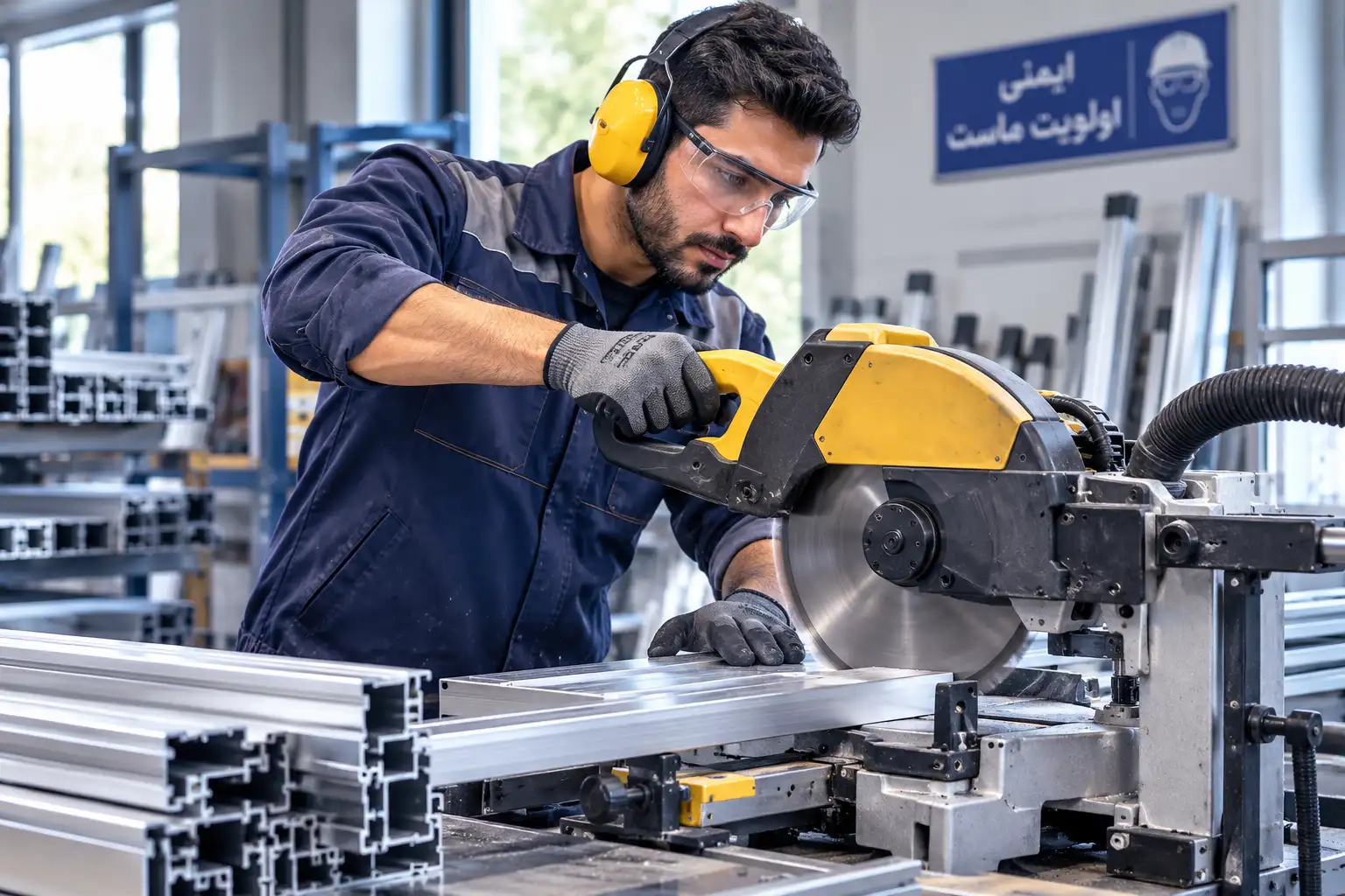 دستگاه اره دیسکی اتوماتیک برش آلومینیوم