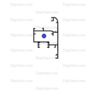 پروفیل لنگه محوری 610 بازشو