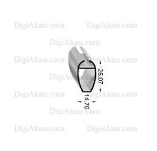 پروفیل زبرا وزنه شیاردار